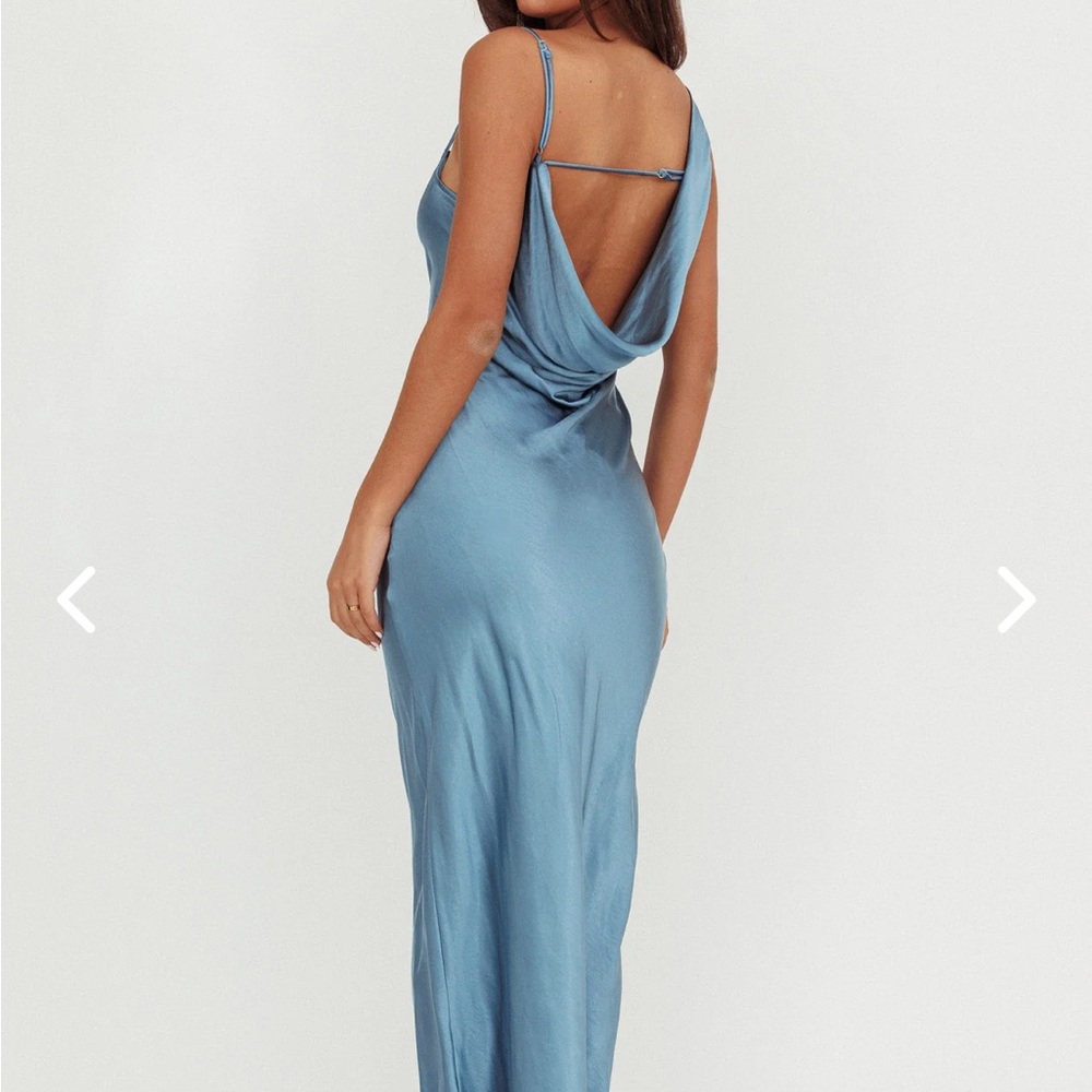 Elegant Blue Women's Dress